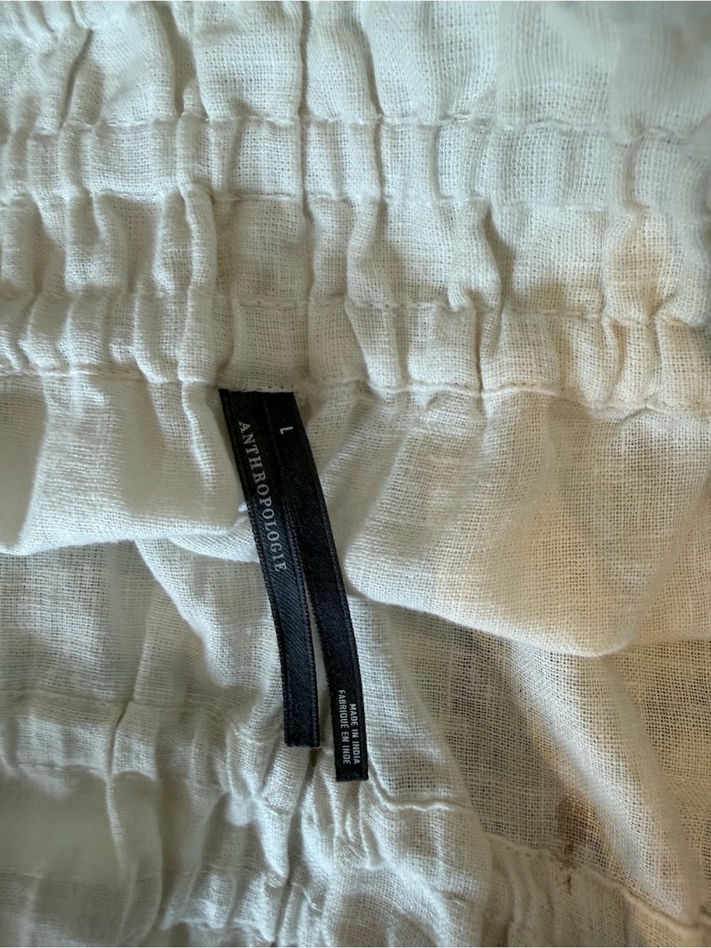 Anthropologie The Somerset Floral Wide-Leg Pull-On Linen Blend Pants LARGE - Picture 16 of 16